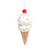 Ice Cream Cone - Brown - 6 Inch