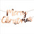 Merry Christmas Bunting Script - Rose Gold