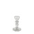 Thea Candlestick -Clear Glass H11cm