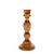 Amaya Candlestick- Mocha Coloured Glass H20cm