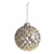 Bauble Antique Silver Sparkle Glass Crf