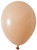 Beige Round Shape Latex Balloon - 5 inch - Pk 100 from Country Baskets