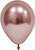 Rose Gold Chrome Round Shape Latex Balloon - 6 inch - Pk 50