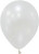 White Metallic Latex Balloon - 12 inch - Pk 100