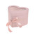 Flower Box Heart Shape Just For You 23cm Baby Pink