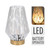 Table Lamp Glass  White
