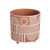 Geo Orange Plant Pot 13.5cm