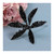 Black Diamante Flower Head  (10/500)