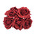 bunch, rose 5 heads ruby red