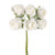 Foam Rosebuds 6 Heads White