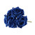 Foam Open Tea Rose Royal Blue X 5 from Country Baskets