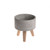 Planter Round With Wooden Stand 17Cm