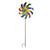 Garden Stake Spinning Flower Multicolour