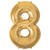 Foil Balloon Gold 8 Lrg