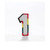 1 Multi Coloured Number Candle from Country Baskets
