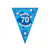 Blue Holographic 70Th Birthday Banner
