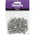 Letter Beads, silver, D: 7 mm, hole size 1,2 mm, 21 g/ 1 pack