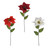Poinsettia Red/Dark Red/Ivory 3Ast 68Cm