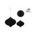 Paper Hanging Dec Black Bauble 2 Assorted from Country Baskets