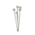 7Cm Rnd Headed Ivory Pearl Pins X144 (10)