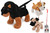 Dogs on a lead 4 assorted