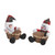 Santa & Snowman Tartan Baskets 2Ast 23Cm