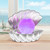 Seashell Lamp Metallic Silver