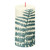 Bolsius Rustic Silhouette Candle 130 x 68 - Soft Pearl Fern