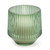9.7Cm Ridged Glass Candle Green Sicilian Basil & Wild Lemon Scent from Country Baskets