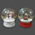 Snow Globe Santa Snowman 2 Assorted 21cm LED Light (Batteries Not Included)