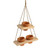 Terracotta Pot Two Tier Hanging With Rope