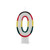 0 Multi Coloured Number Candle from Country Baskets