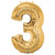 Foil Balloon Gold 3 Lrg from Country Baskets