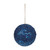 Royal Blue Glitter Bauble 12cm