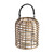 Wooden Lantern 27cm  with glass