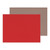 SINGLE PLACEMAT 30X40 RED/TAUPE FREEFORM from Country Baskets