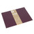 SINGLE FREEFORM PLACEMAT 30X40 PLUM/STONE