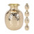 Hammered Metal Vase Gold from Country Baskets
