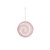 Disc with Swirl Hanging Decoration - Pink - D10cm