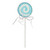 Lollipop with Swirl and Ribbon - Turquoise - H31cm Lollipop with Swirl and Ribbon - Turquoise - H31cm