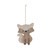 Brown Felt Fox Hanger 10x11cm from Country Baskets