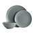 Classic Collection Grey 12 Piece Dinner Set