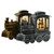 Train with LED 2 Assorted Santa or Snowman 18x8x16cm from Country Baskets