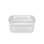 1 Litre Square Food Container Clear