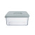 San Rect Food Container 1100Ml Grey Lid