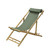 Beach Chair Bamboo Green Fabri from Country Baskets