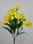 43cm Iris Bush x8 Yellow