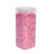 Glass Pebbles 5-8mm - Lt Pink- Square Jar -750gr from Country Baskets
