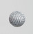 120mm Glitter/Sequin Ball Silver from Country Baskets