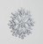 24cm Glitter Snowflake Dec. Silver from Country Baskets